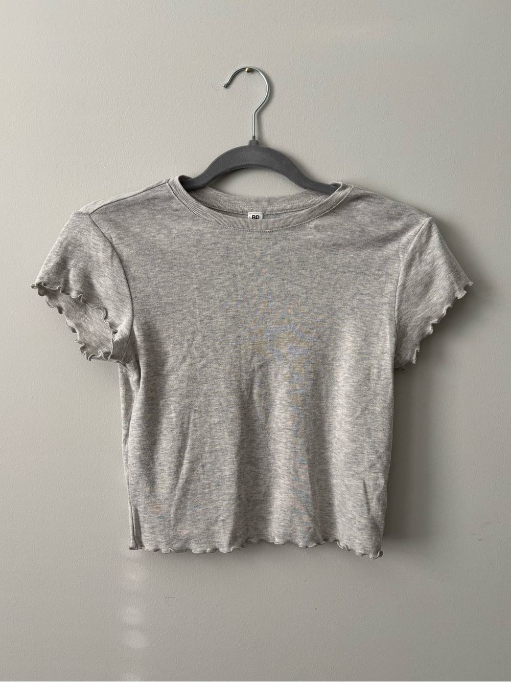Y2K Baby Tee Light Gray bp